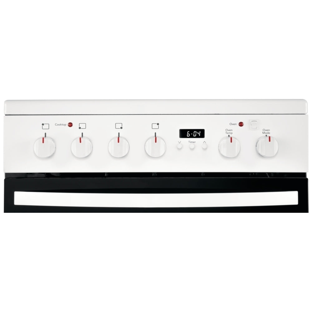 Frigidaire FCFC241CAW 24 Inch Freestanding Electric Range - White Stainless Steel Stove with Convection Oven & Self-Cleaning - Perfect for Modern Kitchens & Home Cooking