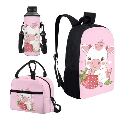 Cartoon Cow Strawberry - 2