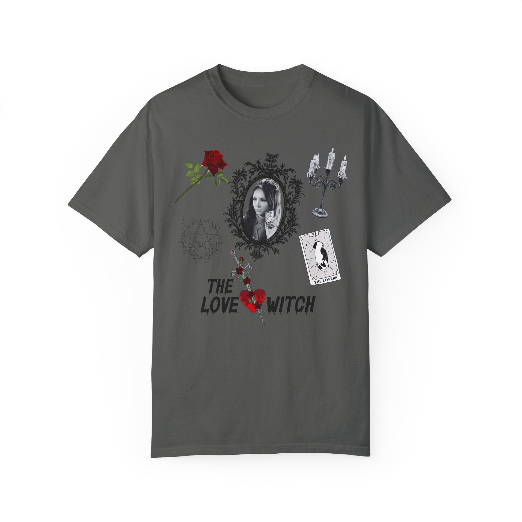 The Love Witch Shirt - Gothic Occult Fashion T-Shirt for Women | Perfect for Halloween, Witchy Aesthetic & Dark Academia Outfits
