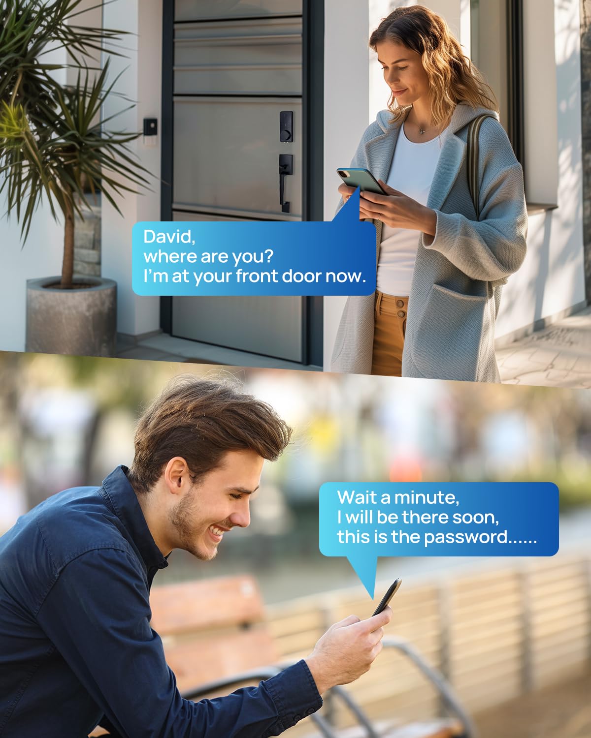 BlackSmith WiFi Smart Door Lock - Keyless Entry, 0.1s Fast Unlock, Front Door Handle, APP Remote Control - Easy Installation for Home Security, Hotels, Vacation Rentals & Properties | Perfect for Smart Homes, Airbnb Hosts & Property Managers