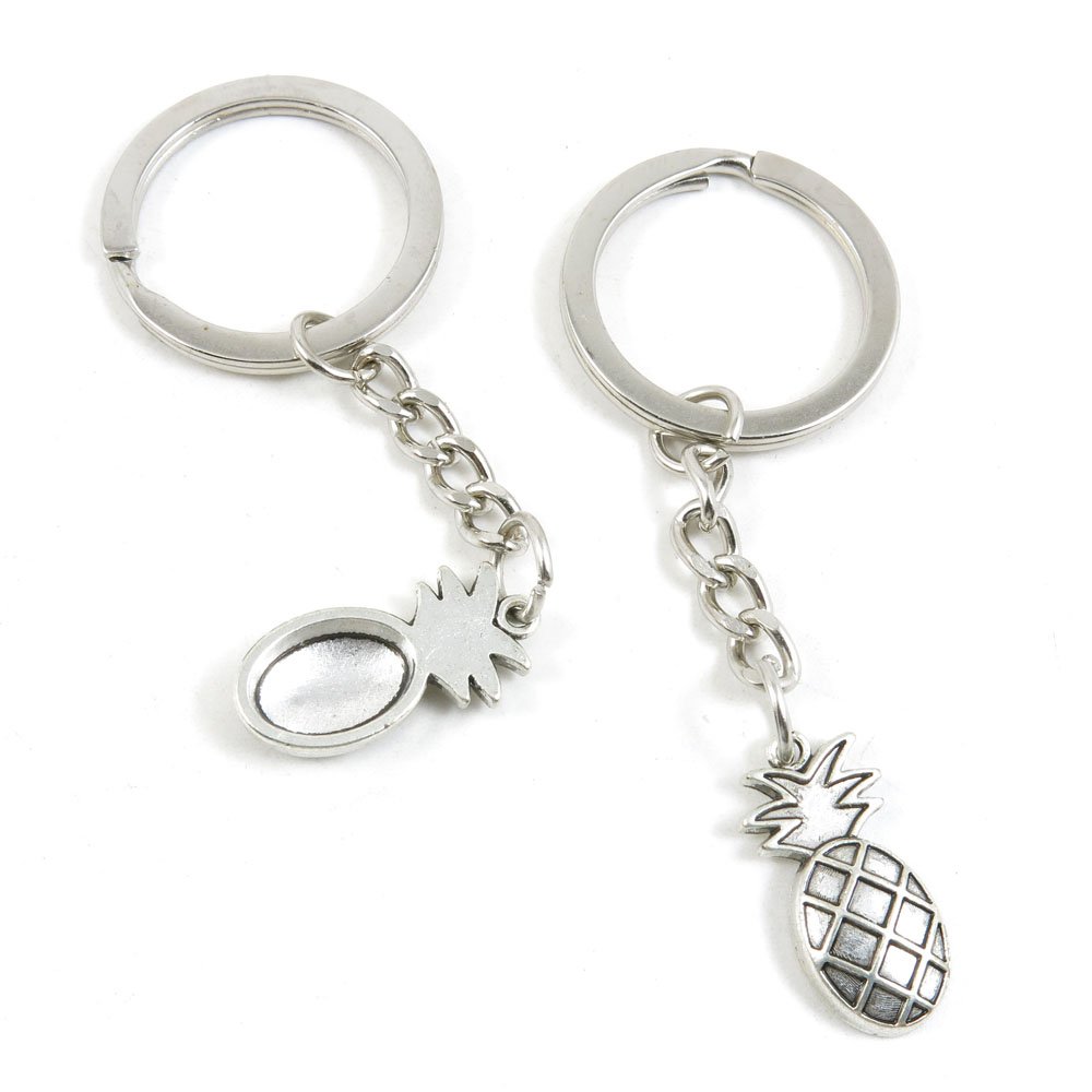 Stylish Pineapple Keychain - Fashion Jewelry Keyring for Car, Door & Keys - Bulk Wholesale Key Tag Ring Chain (Z7BC2) - Perfect for Gifts, Party Favors & Everyday Use