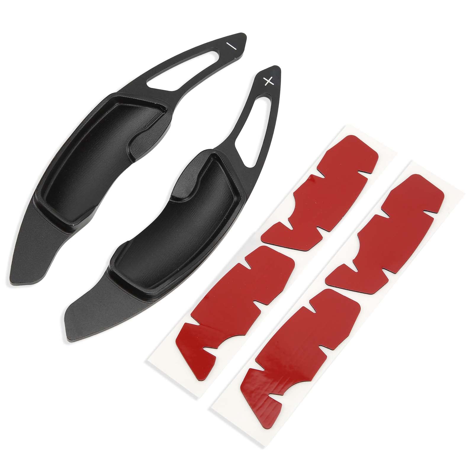 Uxsiya Paddle Cover & Shifter Extension Set (1 Pair) - Durable Colorfast Car Accessories in Black - Perfect for Enhanced Driving Comfort & Vehicle Customization