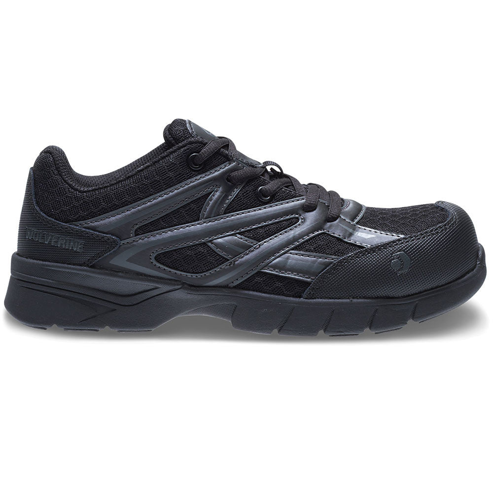 Wolverine Jetstream CSA Safety Toe Women's Athletic Shoes - Black | Lightweight & Comfortable for Work, Running & Outdoor Activities
