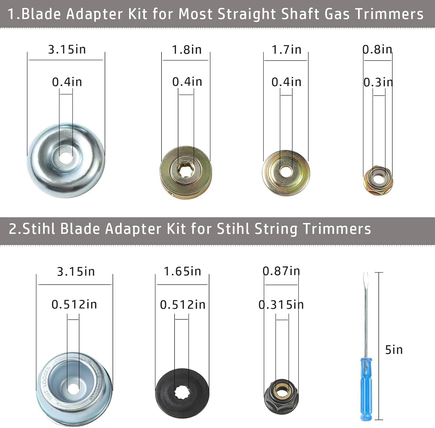 Universal 6-Blade Steel Trimmer Head Replacement - 65Mn Professional Lawn Mower Cutter with Razor Sharp Blades for Weed Eaters & String Trimmers | Perfect for Yard Maintenance, Landscaping & Garden Care