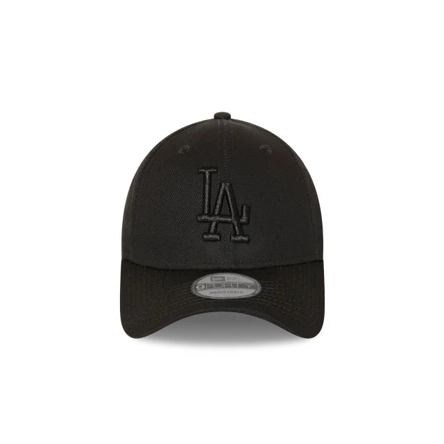 New Era Los Angeles Dodgers Black on Black 9FORTY Adjustable Baseball Cap - Official MLB Snapback Hat for Men & Women - Perfect for Sports Fans, Casual Wear & Outdoor Activities