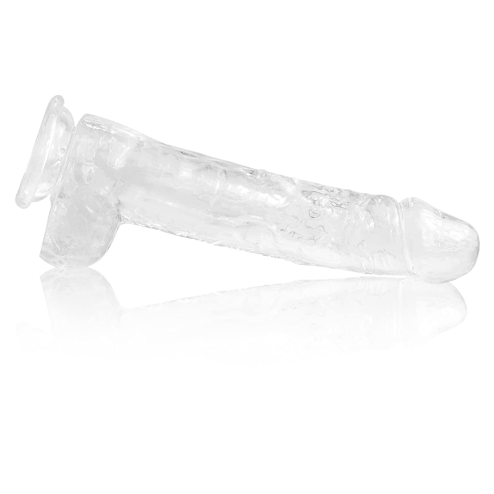 Realistic 8.5 Inch Jelly Dildo with Strong Suction Cup - Adult Sex Toy for Women & Men - Perfect for Hands-Free Play, Solo Pleasure & Couples Fun