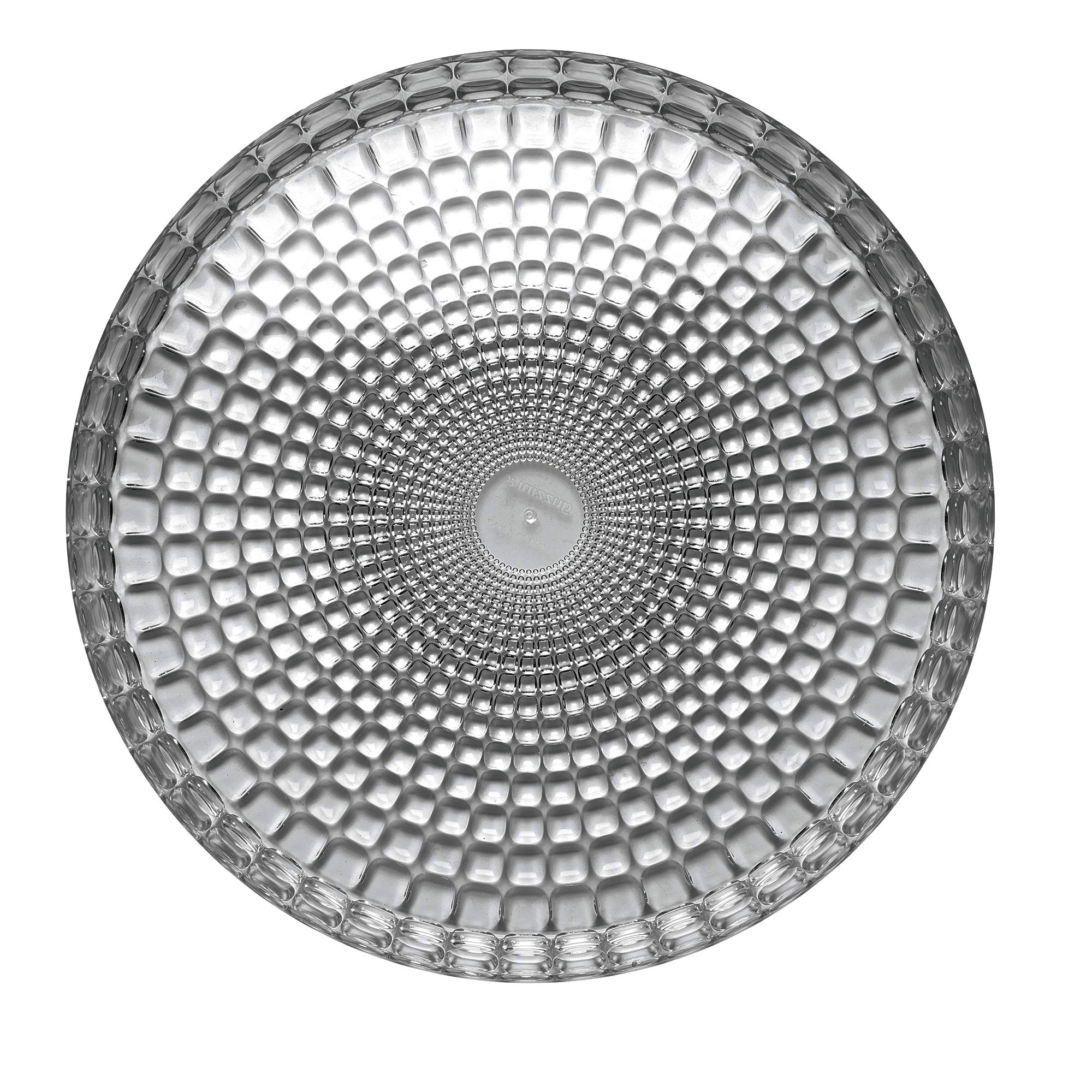 Guzzini Round Resin Serving Tray in Grey - 12