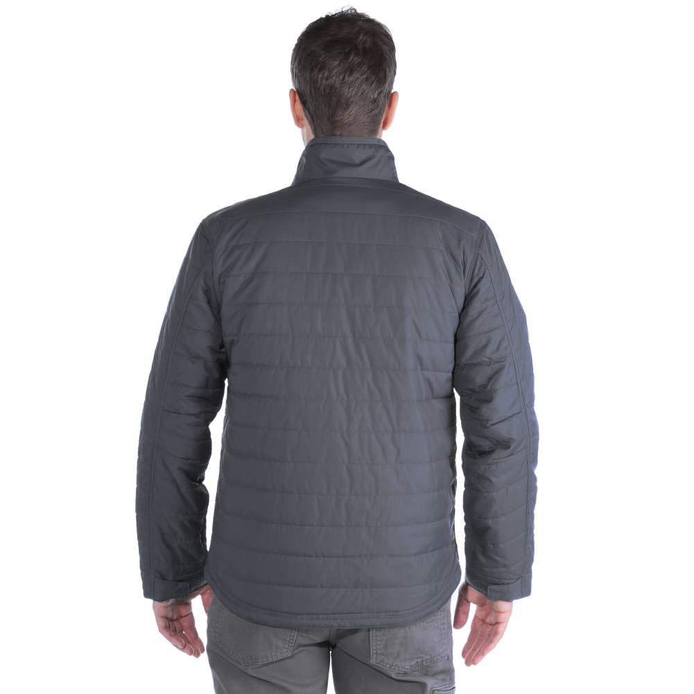 Carhartt Men's Rain Defender Relaxed Fit Lightweight Insulated Jacket - Waterproof Windbreaker for Outdoor Work, Hiking & Winter Activities