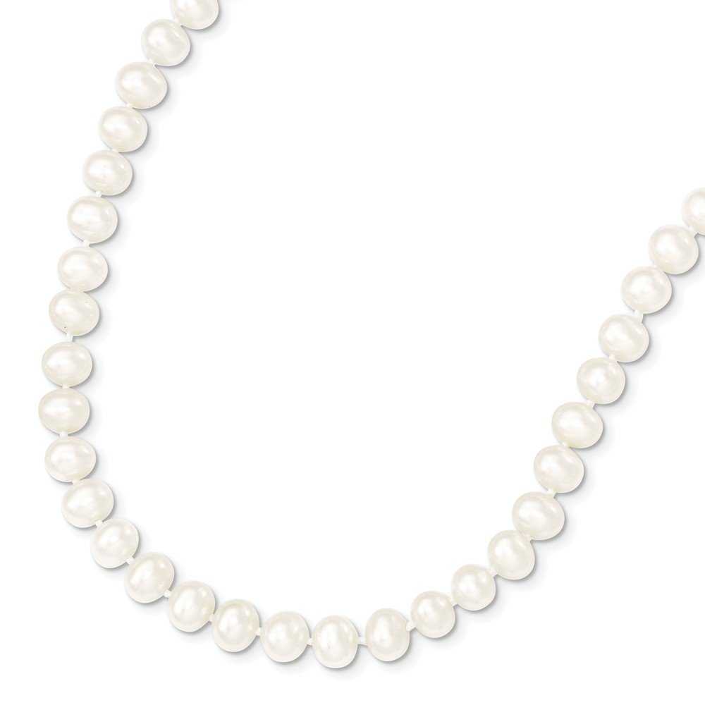 925 Sterling Silver Freshwater Pearl Jewelry Set - 6-7mm Cultured Pearls Necklace, Bracelet & Earrings with Lobster Clasp | Perfect for Weddings, Anniversaries & Special Occasions