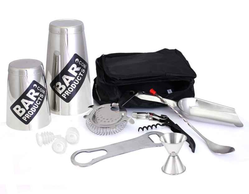Professional Bartender Tote Bag - Complete Bar Accessories Organizer for Cocktail Mixing Tools & Bottles | Perfect for Home Bars, Parties & Bartending Classes