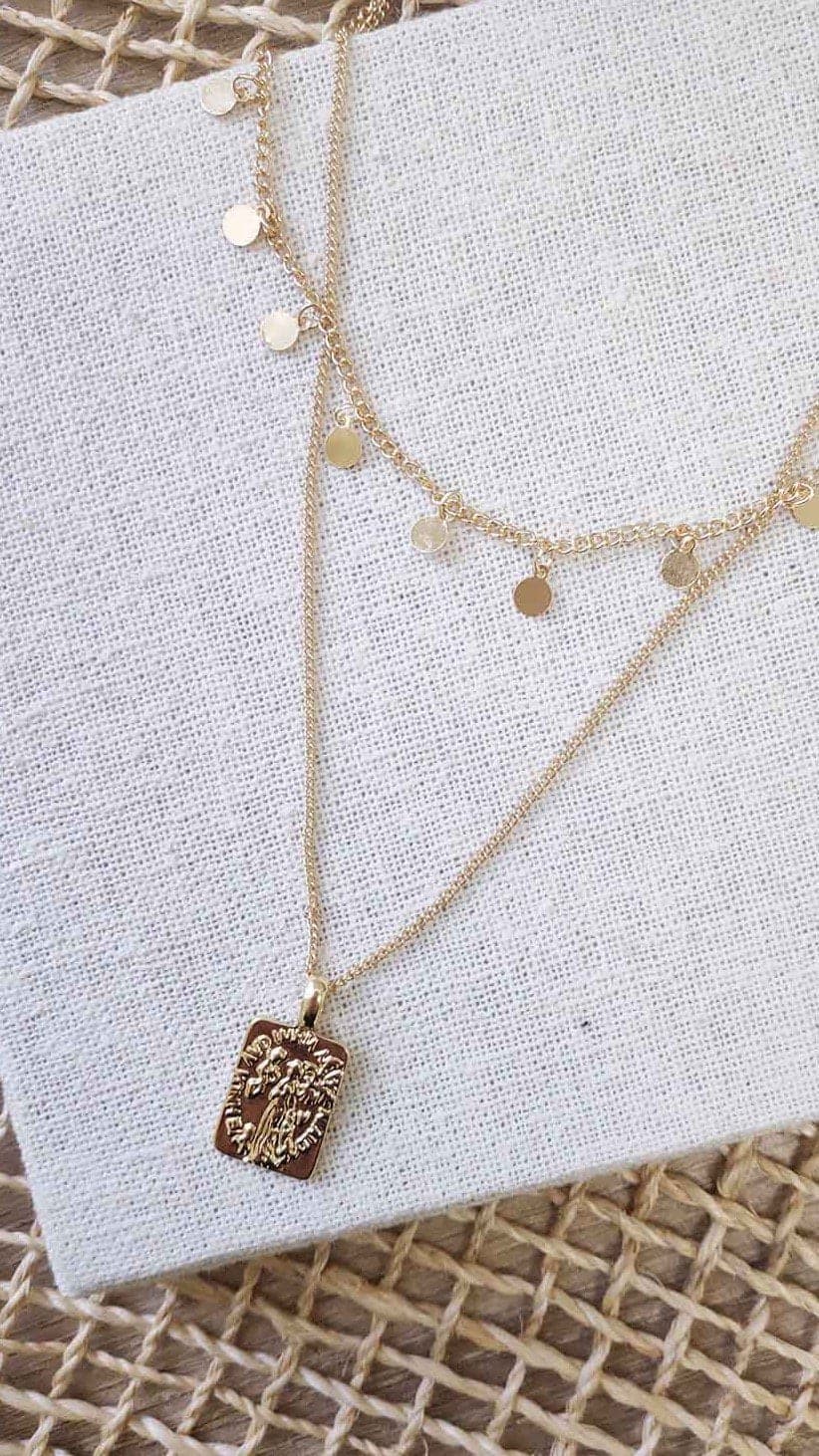 Elegant Alice Pendant Necklace - 14K Gold Plated Jewelry for Women - Perfect for Valentine's Day Gifts & Evening Parties
