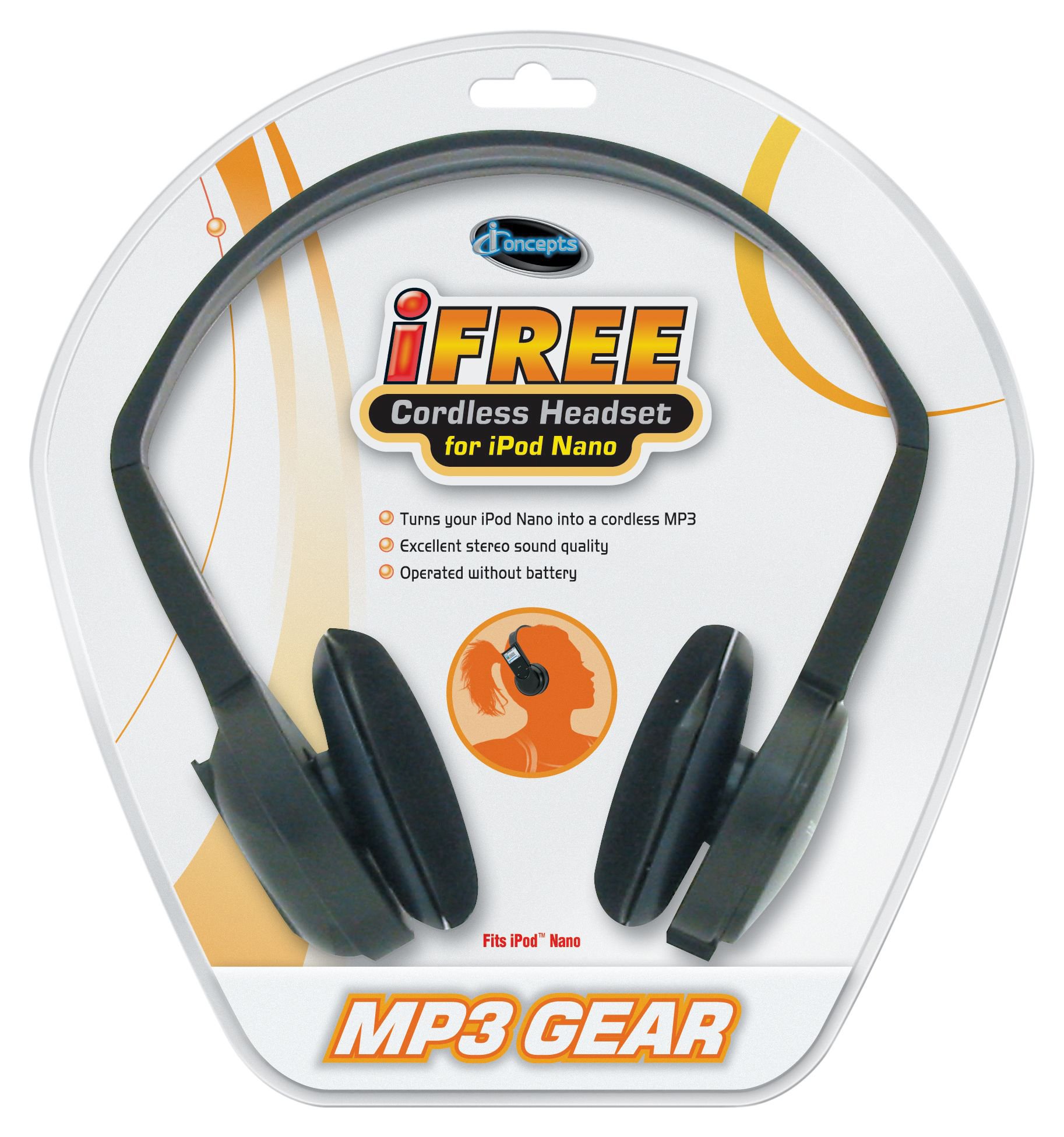 iFree Wireless Bluetooth Headset for iPod Nano - Lightweight & Comfortable Earbuds with Clear Sound - Perfect for Running, Gym, and Travel
