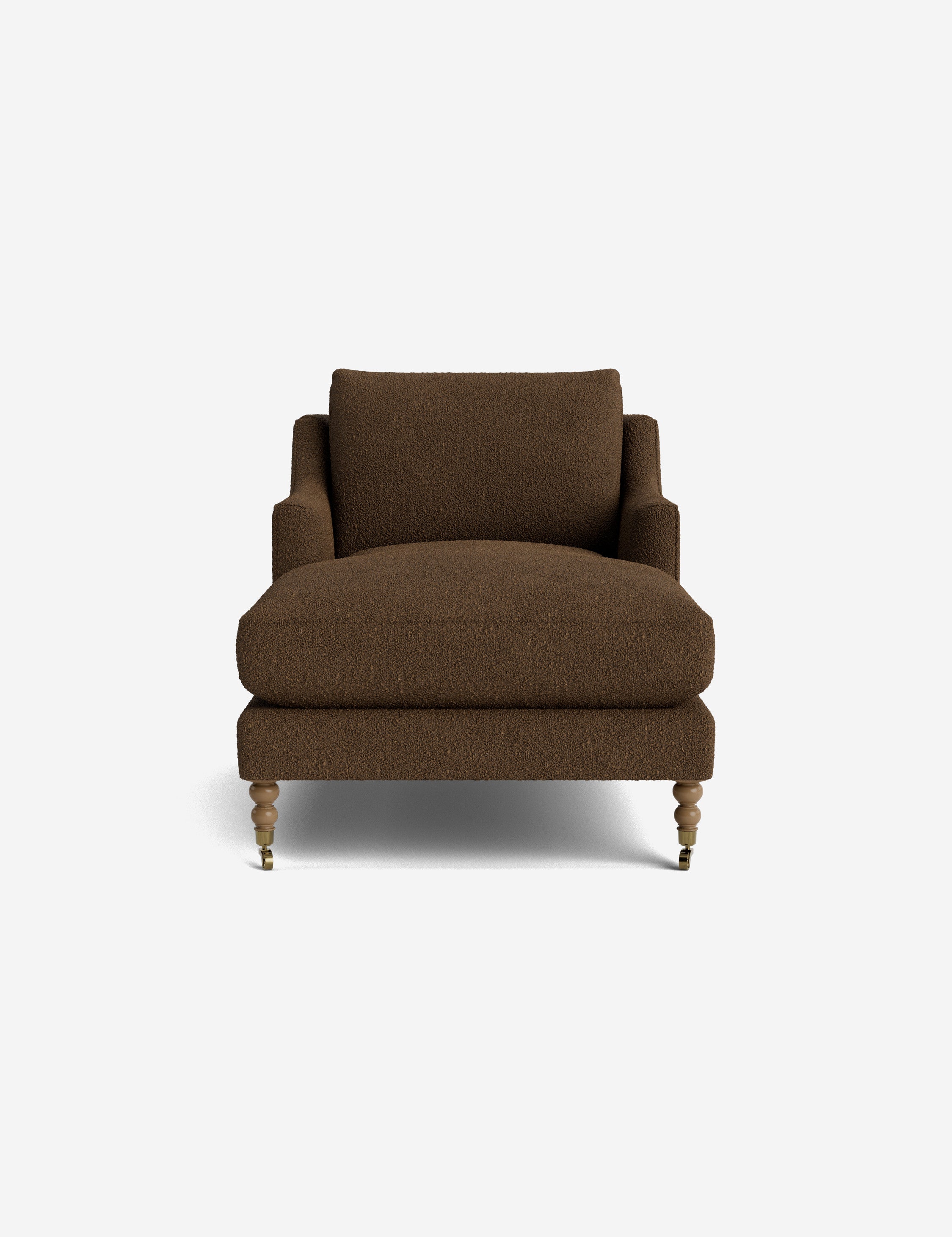 Fabienne Chaise Lounge Chair - Modern Accent Chair for Living Room, Bedroom & Office - Stylish Mid-Century Design with Upholstered Seat and Wooden Legs - Perfect for Relaxing, Reading & Home Decor