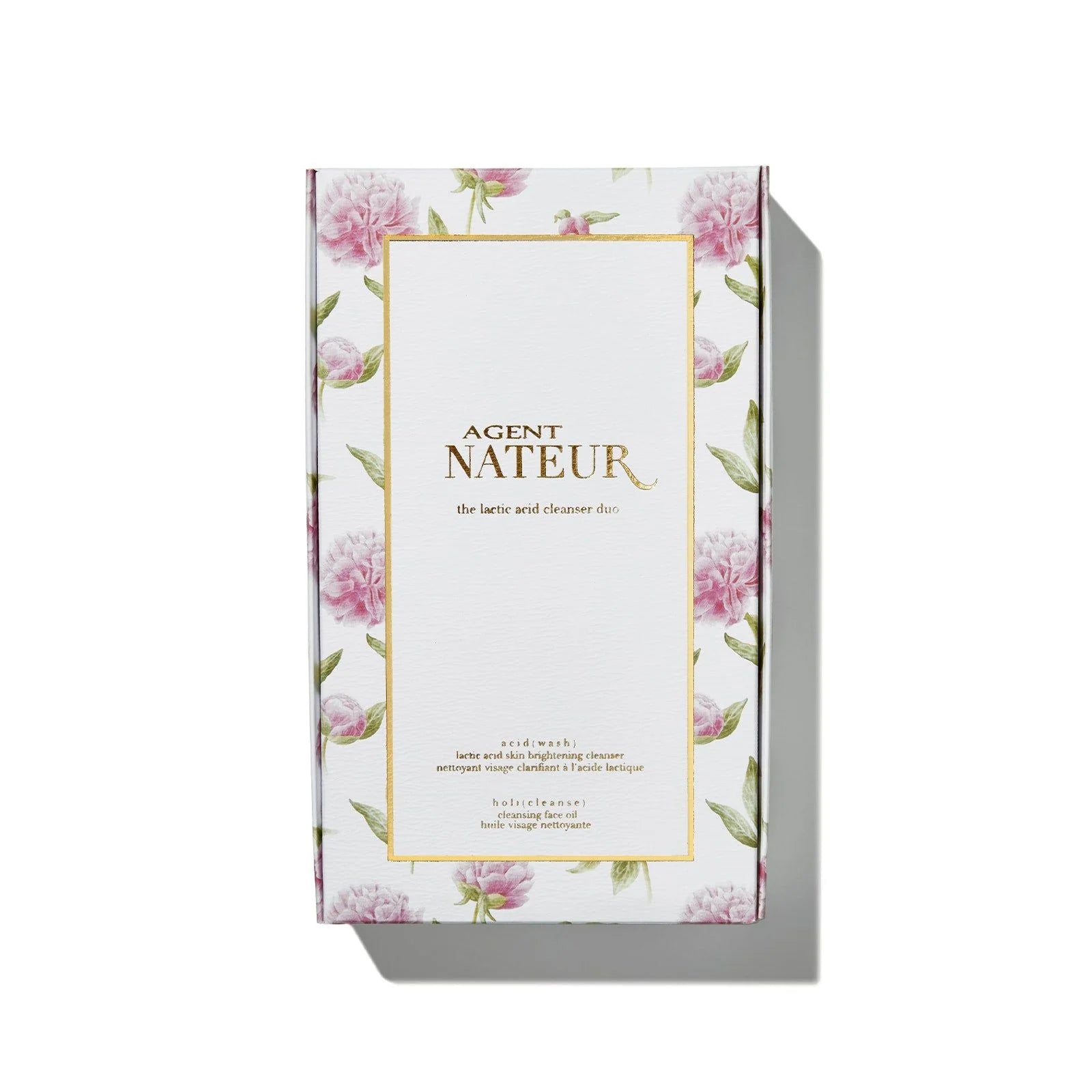 Lactic Acid Cleanser Duo - Travel Size Gift Box Set for Sensitive Skin | Exfoliating & Hydrating Face Wash | Perfect for On-the-Go Skincare Routine