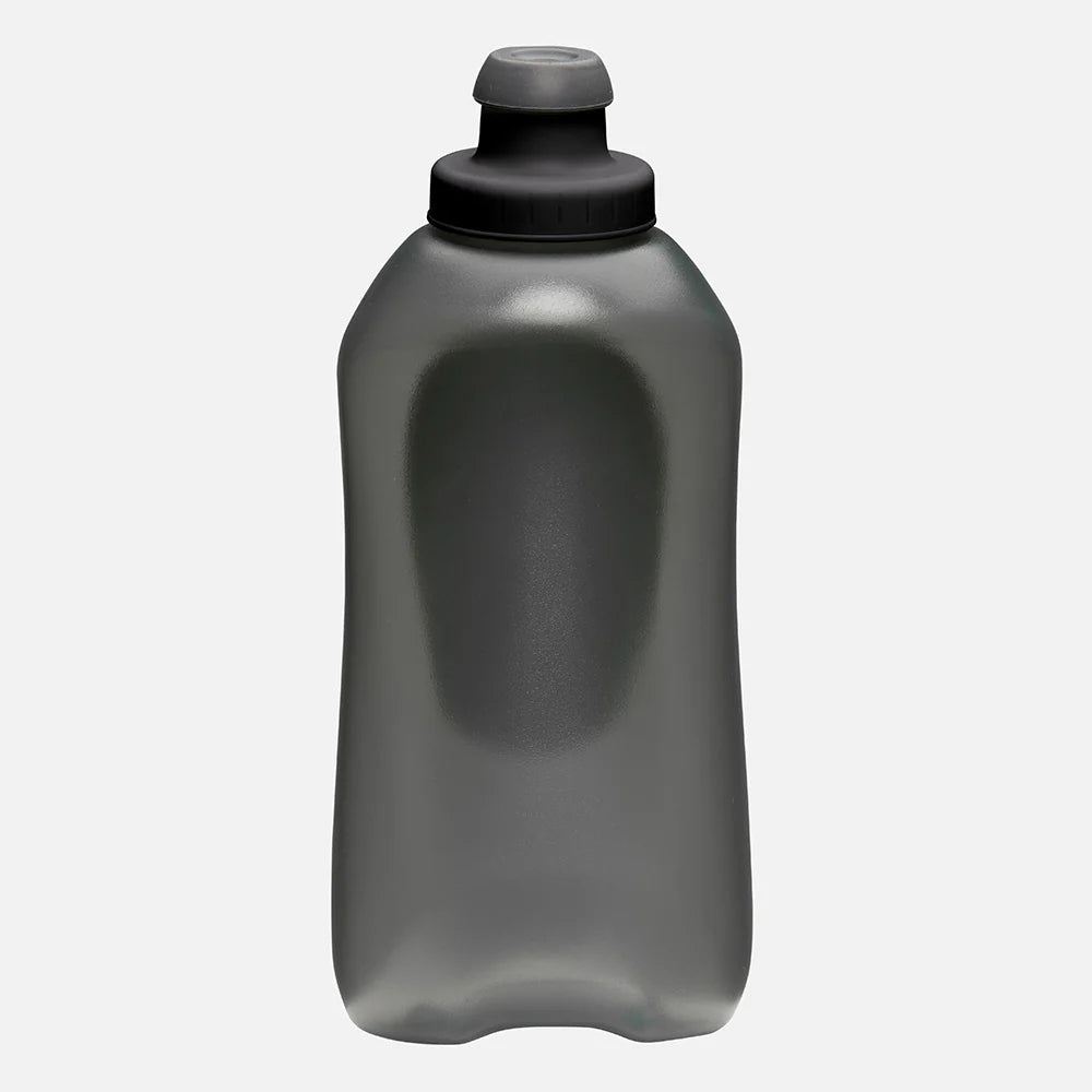 SpeedDraw 2 Flask 18oz Stainless Steel Water Bottle - Black & Reflective Silver - Leakproof & Insulated for Outdoor, Gym, Hiking & Travel