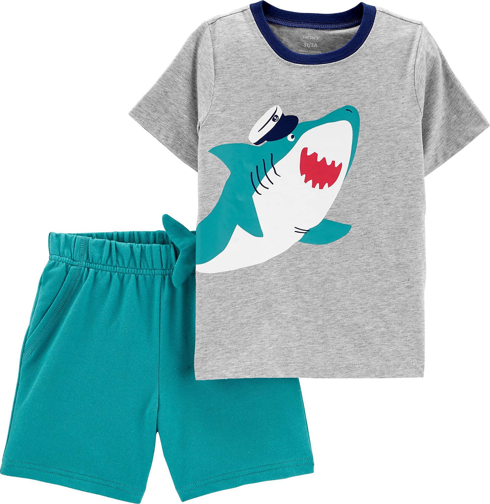 Carter's Baby Boys' 2-Piece Playwear Sets - Soft Cotton Outfits for Playtime & Daycare | Toddler Comfort Clothes for Active Play & Everyday Wear