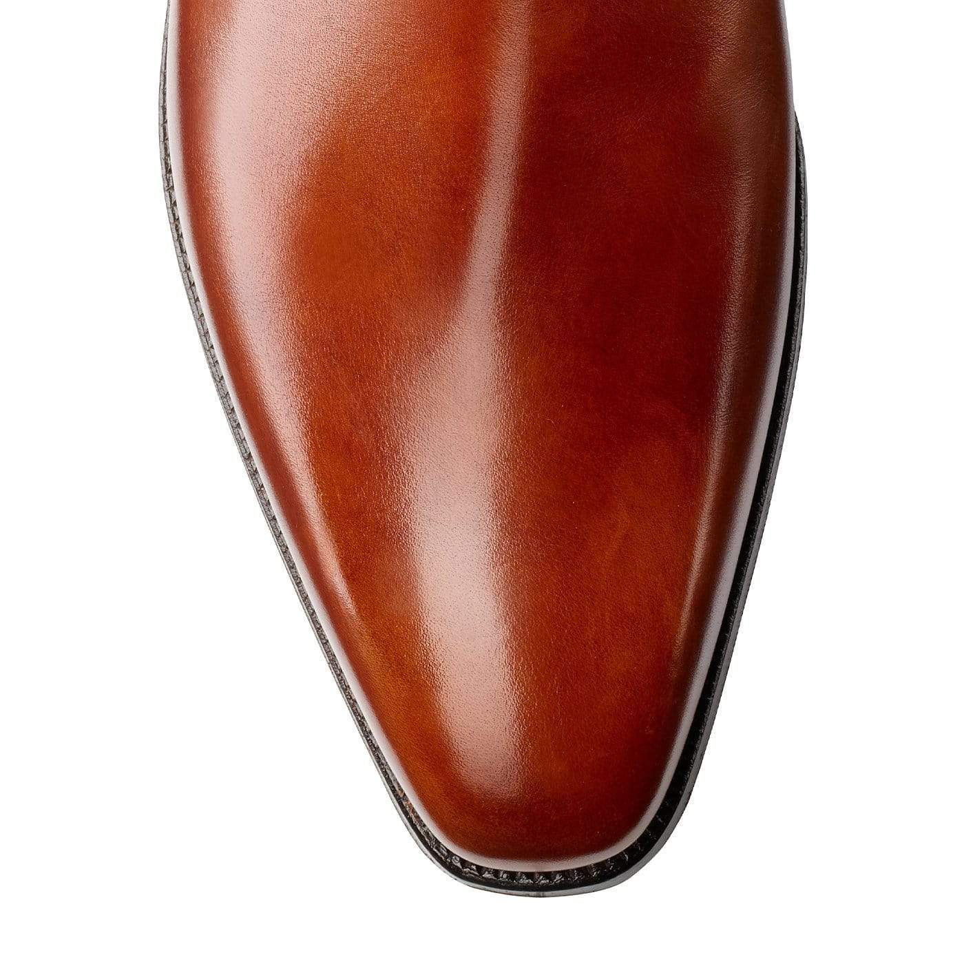 Premium Monkton Chestnut Burnished Calf Leather Shoes - Classic & Comfortable Dress Shoes for Men | Perfect for Business, Weddings & Formal Occasions