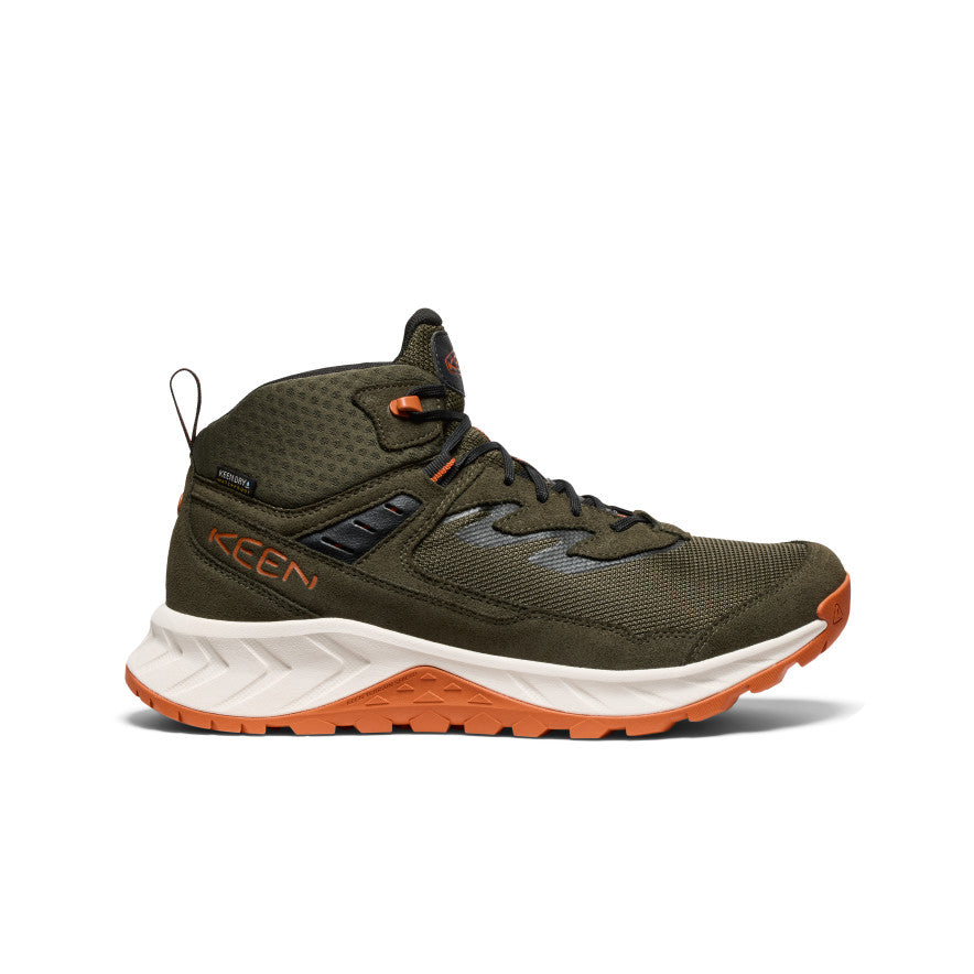 KEEN Hightrail Mid WP Waterproof Hiking Boots for Men - Durable & Comfortable Outdoor Footwear for Trekking, Camping & Trail Adventures
