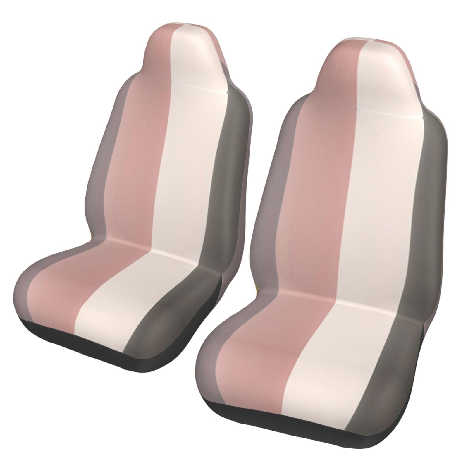 ZYVIA Double Protection High-Elasticity Polyester Car Seat Covers Set of 2 - Universal Fit for Cars, SUVs, Trucks & Vans | Warm Rustic Colors | Durable & Comfortable for Daily Commute, Road Trips & Family Travel
