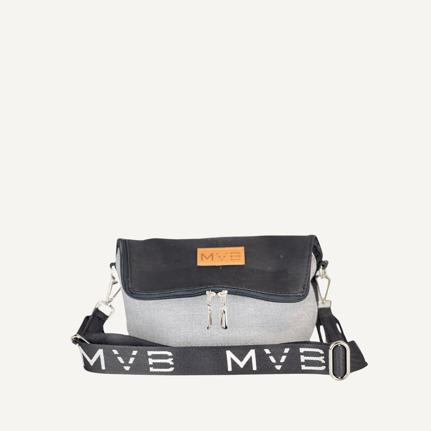Vegan Crossbody Bag for Women - Summer Canvas & Cork Flop Bag with Soft Ash Finish | Perfect for Beach, Travel, and Everyday Use