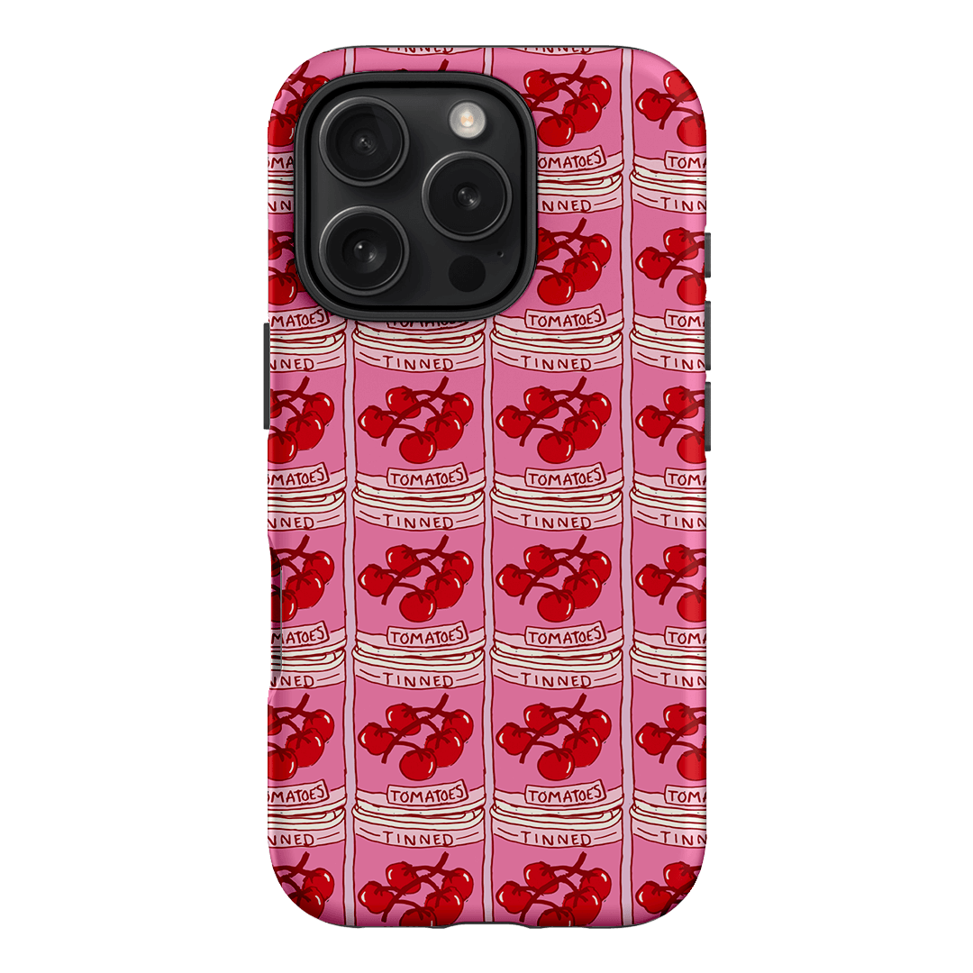 Premium Tin Can Tomatoes Design Shockproof Phone Case for iPhone & Samsung - Durable Protection for Everyday Use, Travel & Outdoor Adventures