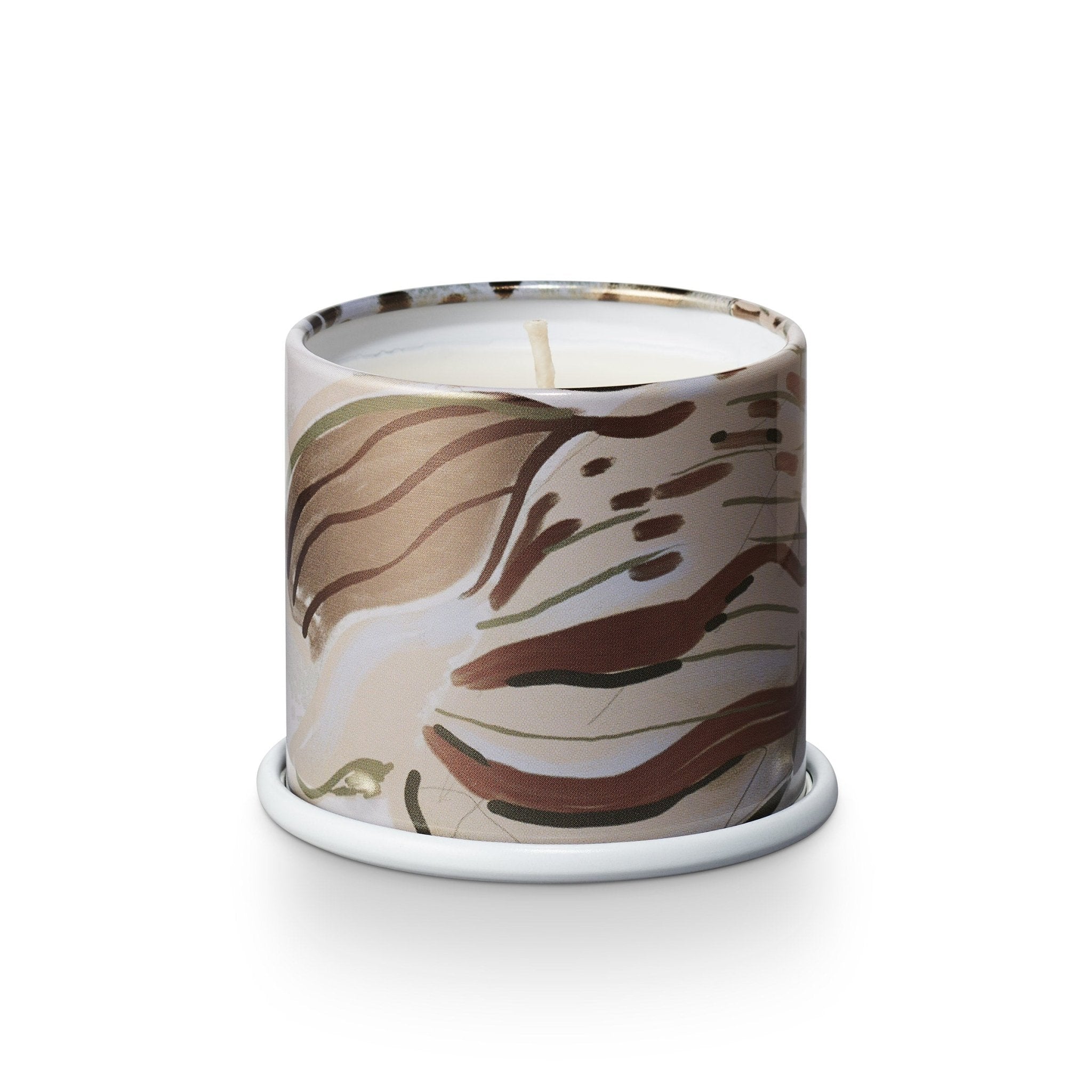Natural Driftwood Demi Vanity Tin Candle - Handmade Scented Soy Wax Candle for Home Decor, Bathroom & Relaxation - Perfect for Romantic Dinners, Spa Nights & Cozy Evenings