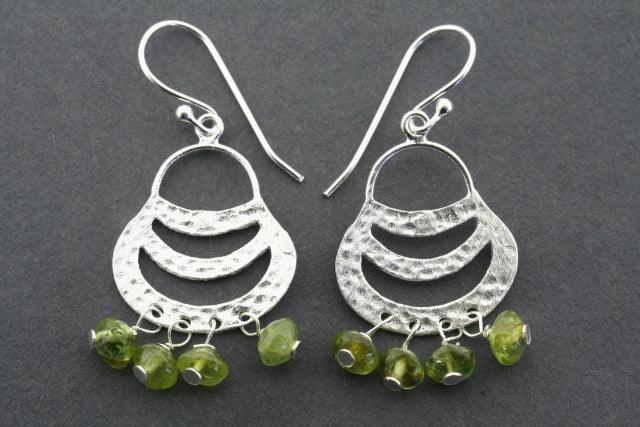Peridot Basket Earrings - Dainty Green Gemstone Jewelry for Women | Perfect for Weddings, Parties & Everyday Wear
