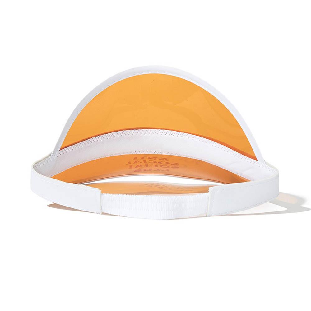 AntiSocialSocialClub BCD Orange Visor Cap - Trendy Streetwear Accessory for Outdoor Sports & Summer Fashion