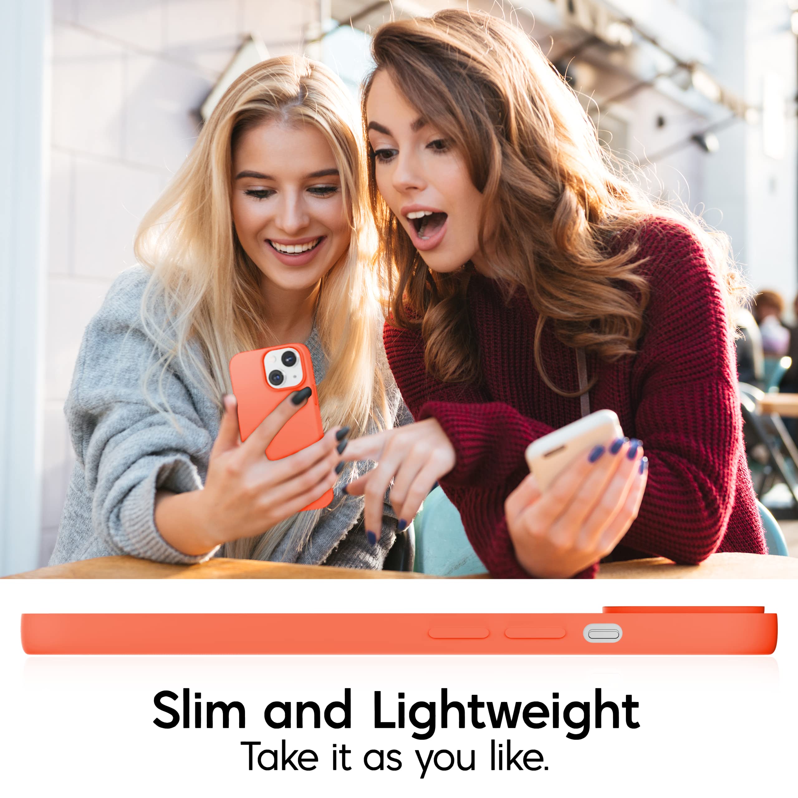 iPhone 13 Mini Case - Shockproof Silicone Cover with Anti-Scratch Microfiber Lining | Ultra Slim Protective Gel Case for iPhone 13 Mini 5.4