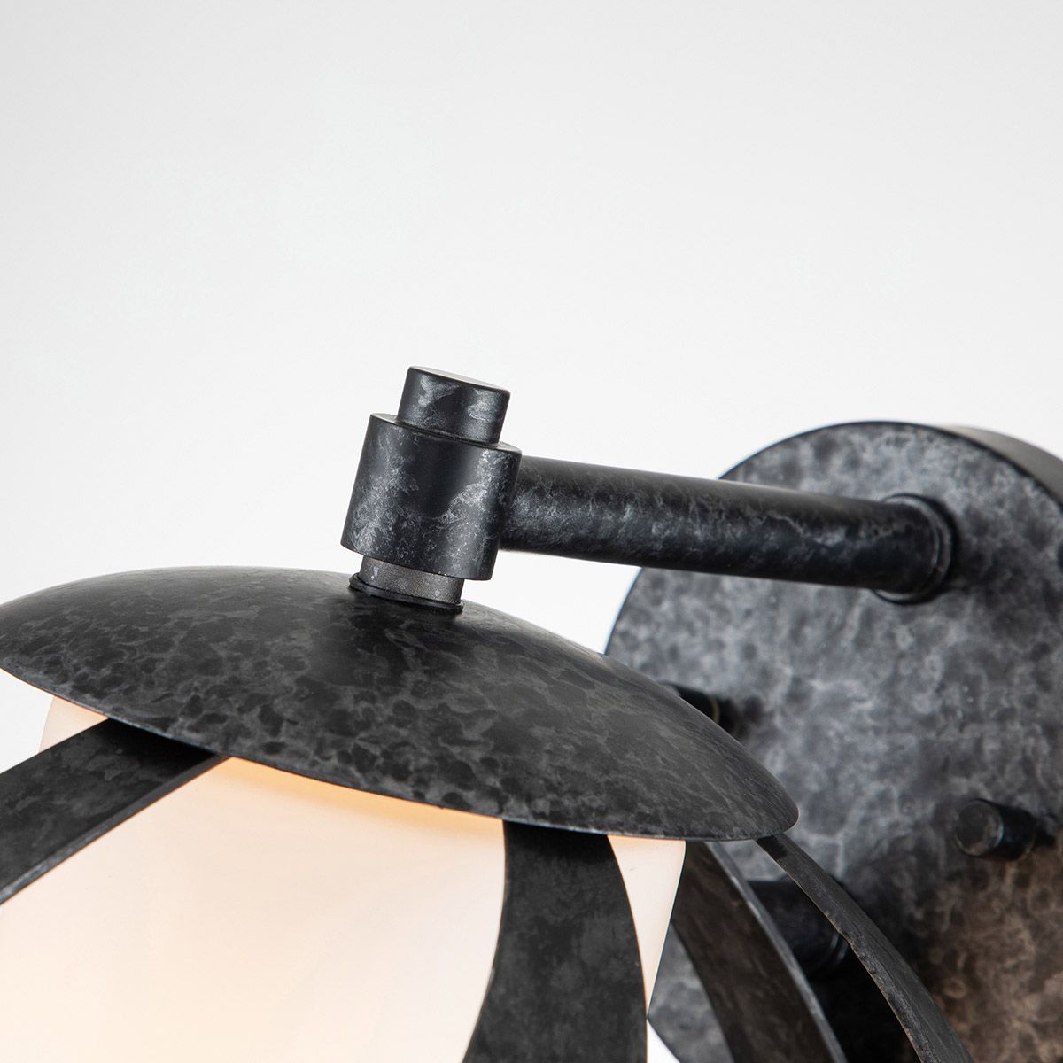 Blacksmith 1-Light Outdoor Wall Sconce - Old Black Finish, E27 Socket, IP44 Waterproof - Perfect for Porch, Patio, and Garden Lighting