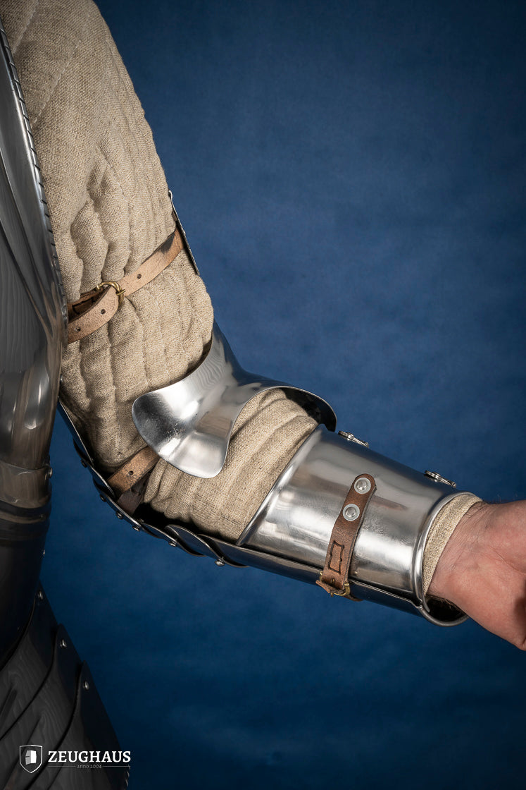 Arm Armour 1450 & 1550 - 1.6mm Polished Stainless Steel Arm Guards for Archery & Fencing - Perfect for Target Practice & Competitive Sports