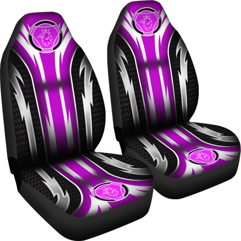 Premium 2-Piece Front Scania Seat Covers in Pink (Part# 144627) - Durable Protection for Truck & Semi Seats - Perfect for Long Hauls & Professional Drivers