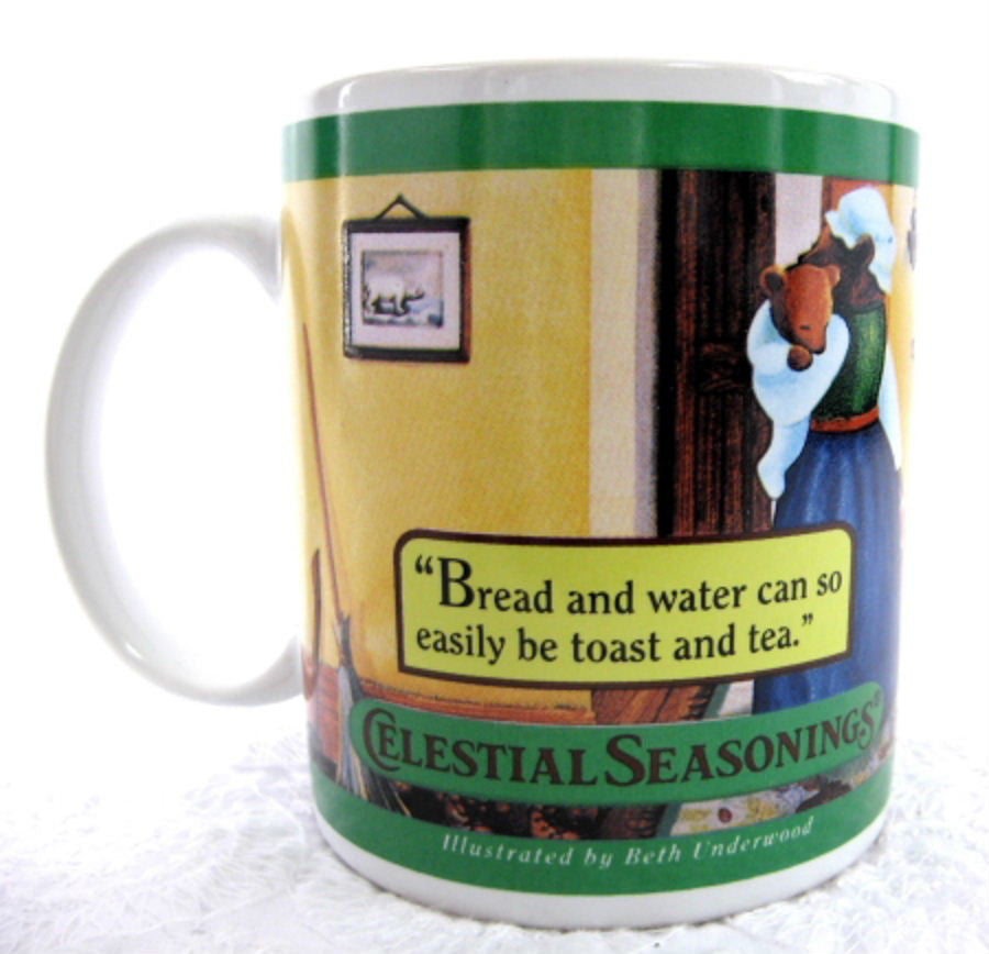 Celestial Seasonings Sleepytime Tea Ceramic Mug with Bears - Vintage 1993 Collectible for Tea Lovers & Cozy Nights