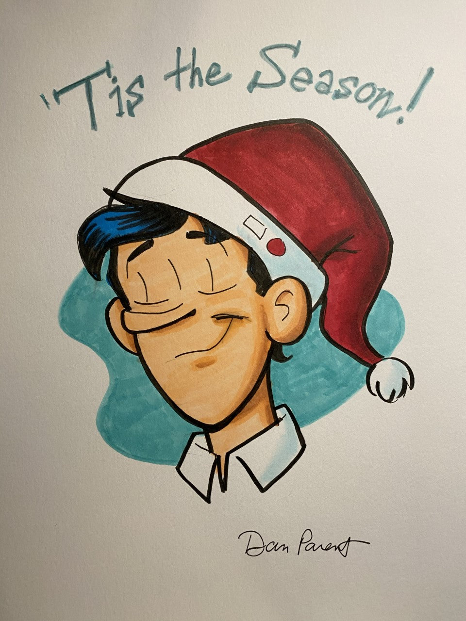 Dan Parent Original Custom Holiday Archie Portraits - Personalized Comic Art Gifts for Christmas, Birthdays & Special Occasions | Unique Collectibles for Archie Fans