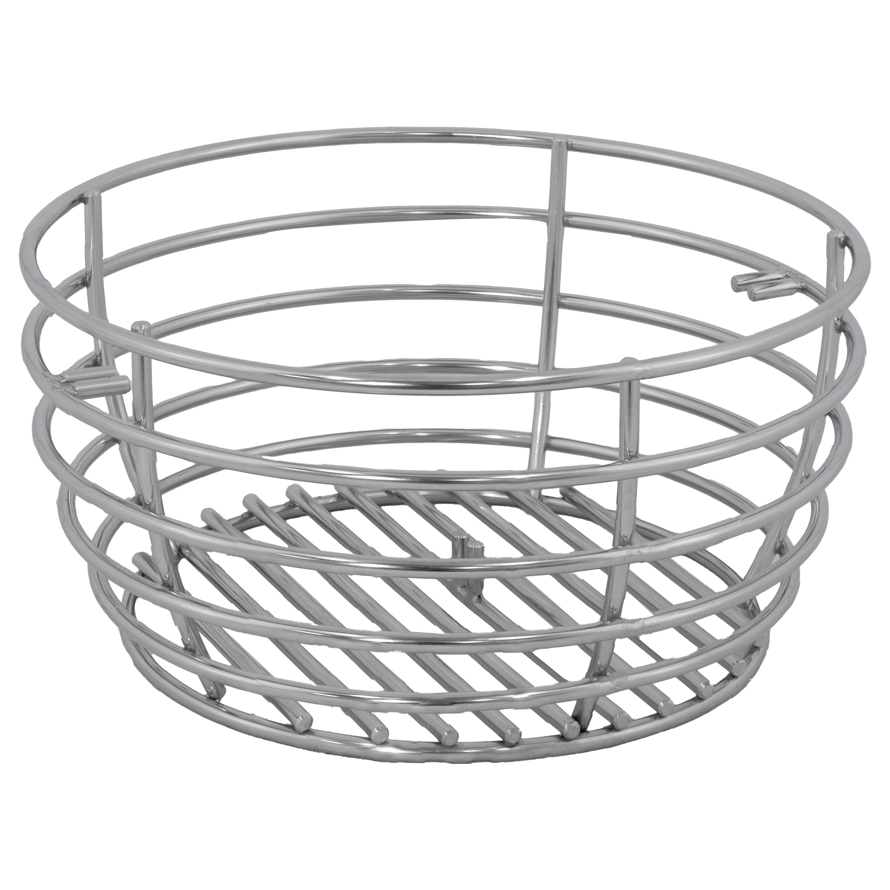 Sunnydaze Kamado Grill Basket with Divider - Heavy Duty Charcoal Grill Accessory for Kamado Joe, Big Green Egg - Perfect for Smoking, Grilling & BBQ Outdoor Cooking