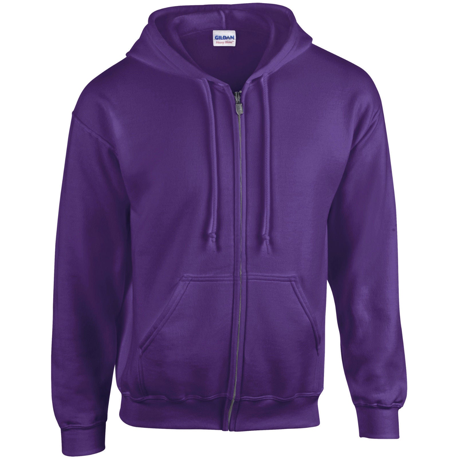 GD058 Heavy Blend™ Full Zip Hooded Sweatshirt for Men & Women - Warm Fleece Lined Pullover with Pockets - Perfect for Outdoor Activities, Gym, and Casual Wear