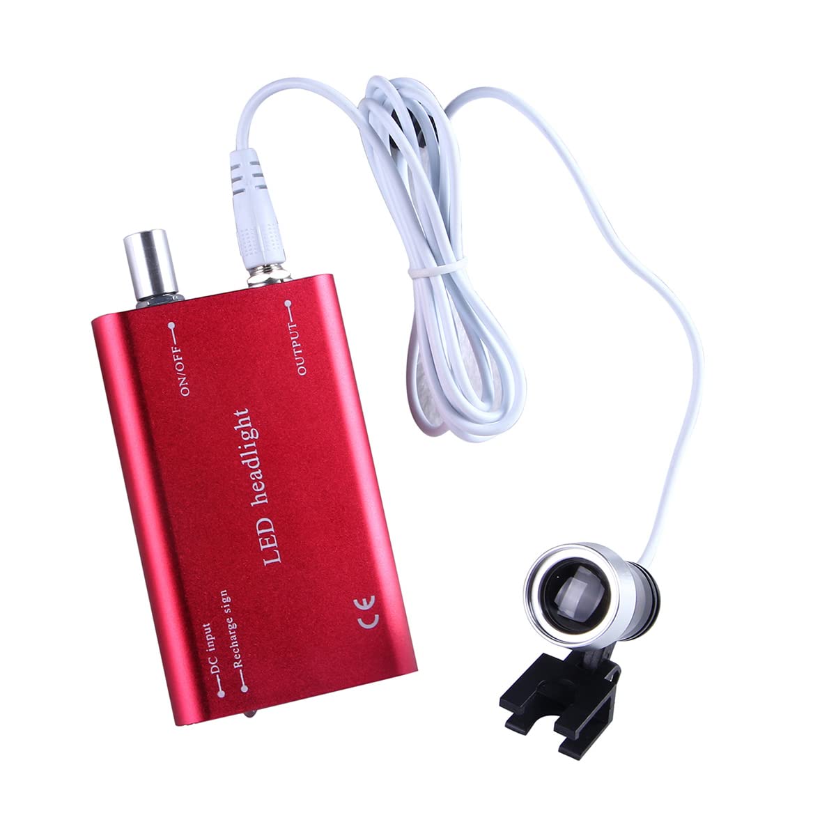 Rechargeable LED Headlamp - Portable Red Light Head Torch with Battery Power for Camping, Hiking, Running & Night Work