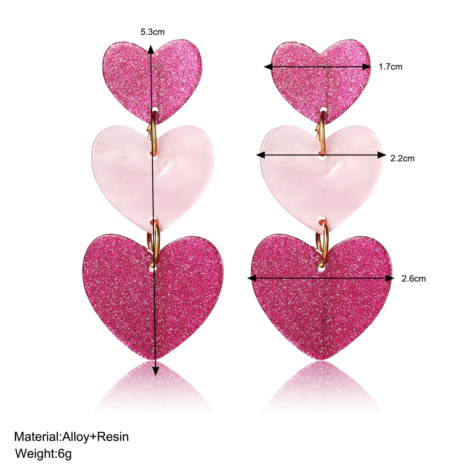 Shining Diva Fashion Latest Stylish Western Earrings for Women & Girls - Trendy Pink Boho Earrings (15843er) | Perfect for Parties, Weddings & Everyday Wear