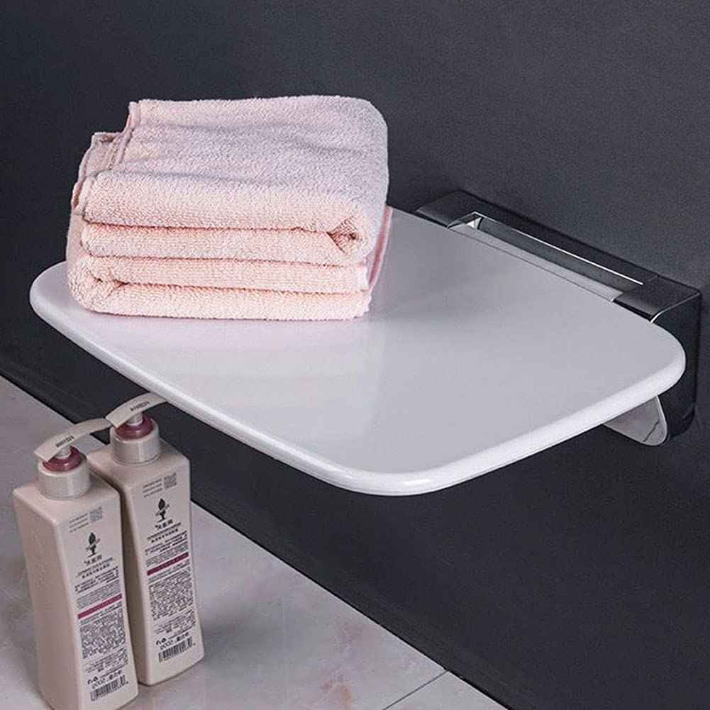 **Foldable Wall-Mounted Shower Chair for Elderly & Adults - Non-Slip Bathroom Safety Seat Bench for Bathtub & Shower - Supports 350 lbs - Ideal for Seniors, Disabled & Post-Surgery Recovery**    *(Use Cases: Perfect for elderly care, handicap accessibility, post-surgical recovery, and safe bathing at home.)*