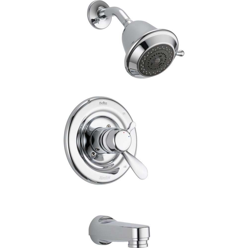 Delta Faucet T17430 Classic Tub & Shower Trim Kit - 4.45 x 8.00 x 10.15 Inches, Chrome Finish - Perfect for Bathroom Renovation & Modern Shower Installation