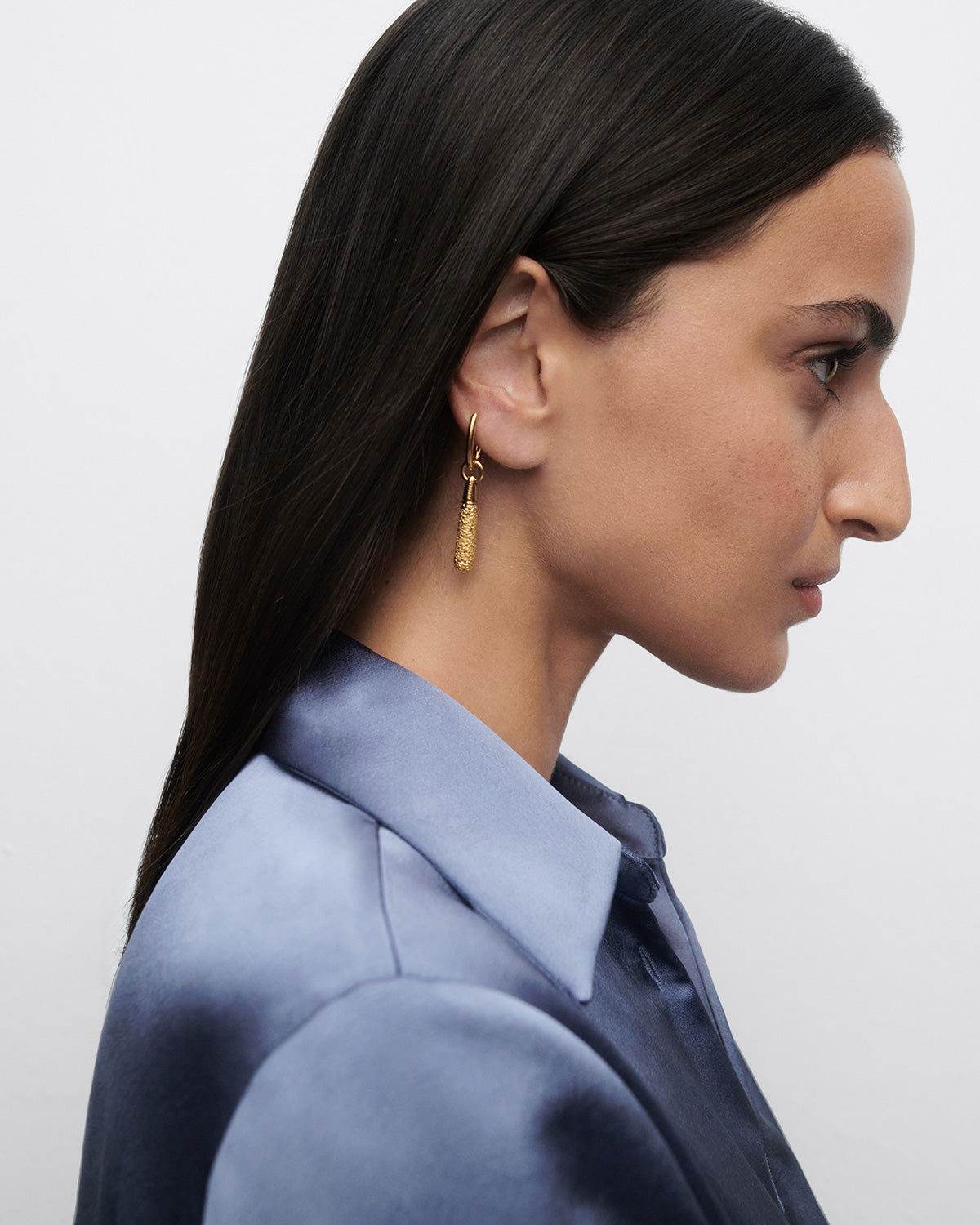 GRID 2 Popcorn Large Jupiter Single Hoop Earrings - Stylish Dangle Earrings for Women, Perfect for Parties, Weddings & Everyday Wear