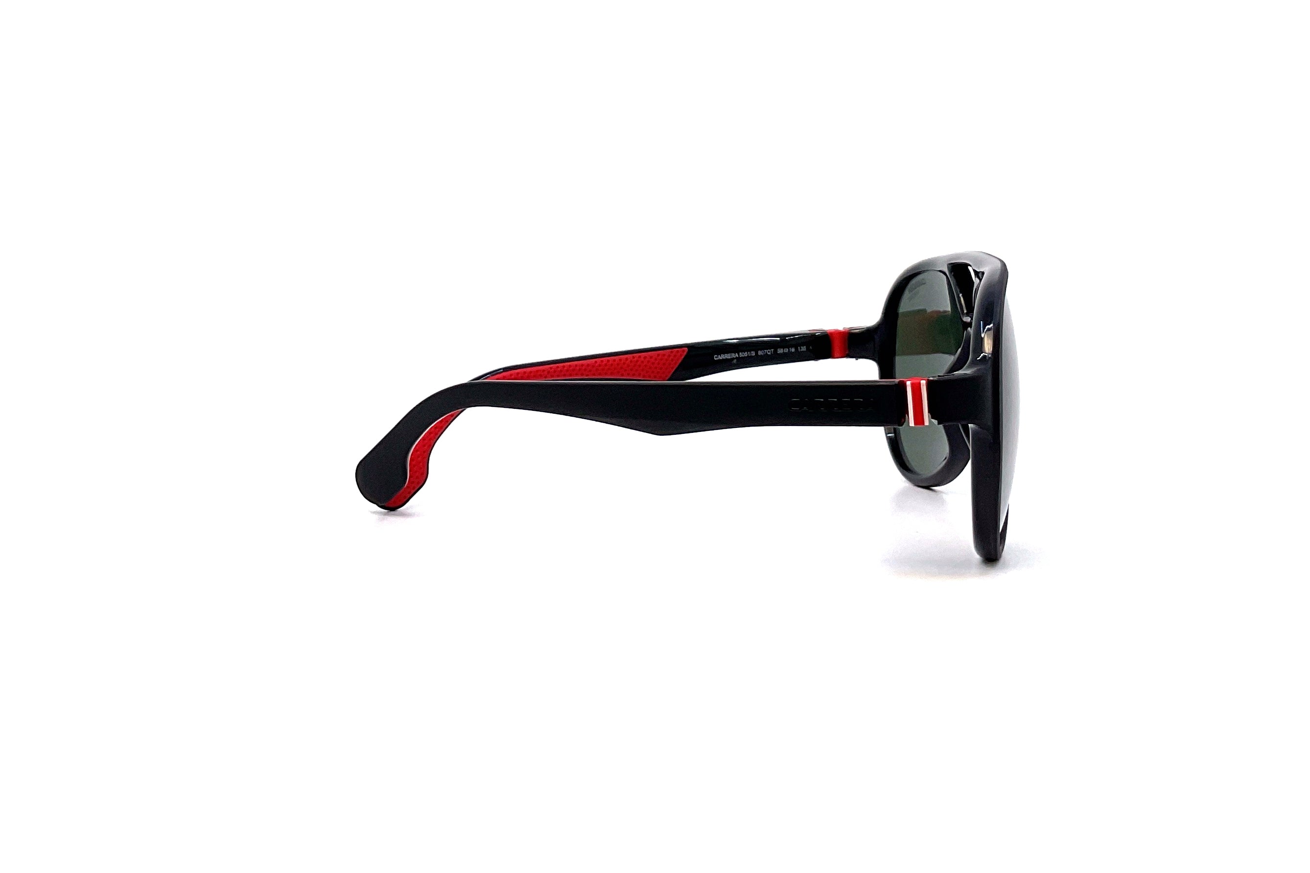 Carrera 5051/S Black Sunglasses - Polarized UV Protection for Men & Women - Perfect for Driving, Running, and Outdoor Sports