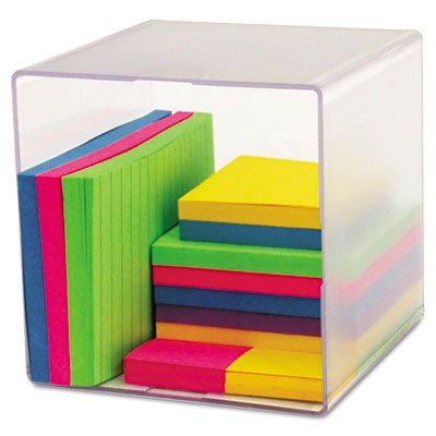 Clear Plastic Desk Organizer Cube - 6
