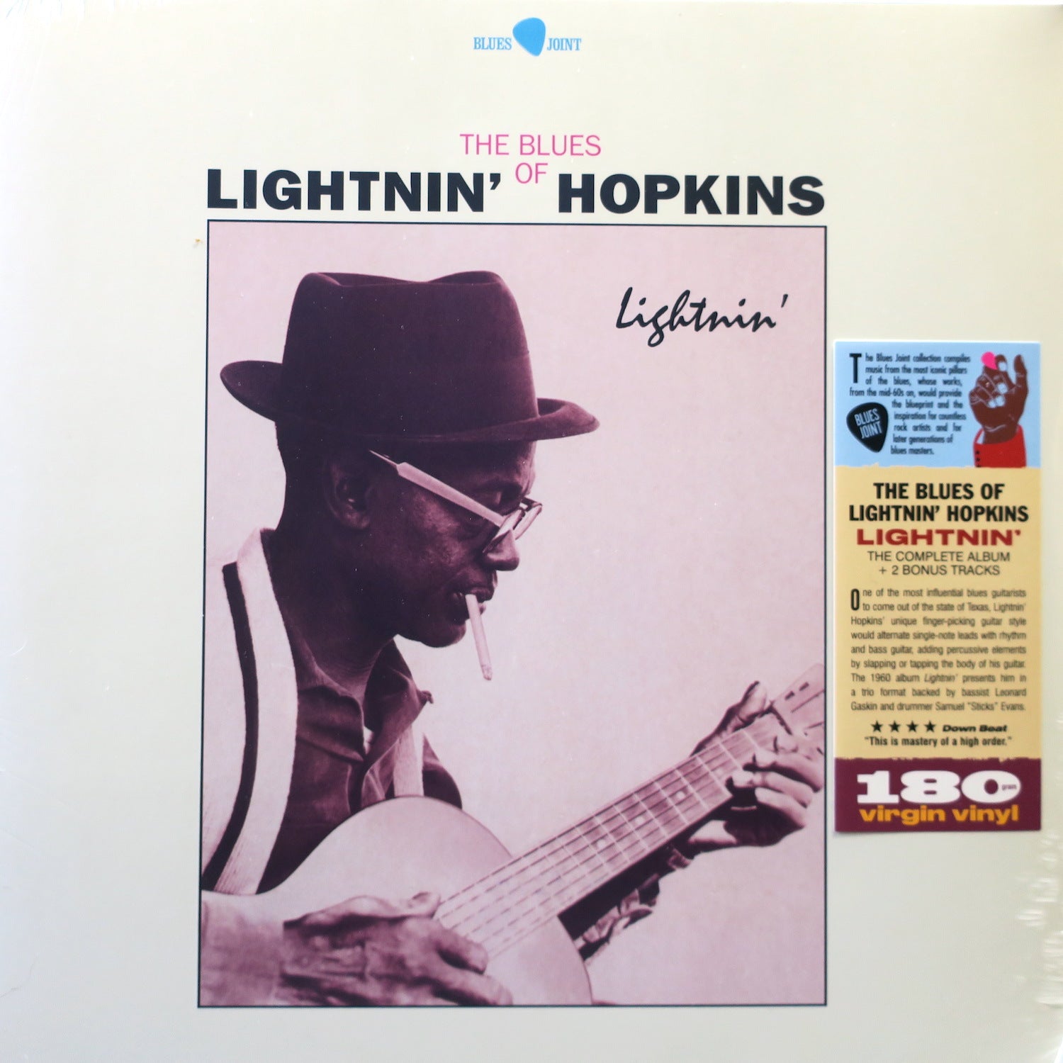 Lightnin' Hopkins 'The Blues Of Lightnin' Hopkins' 180g Vinyl LP Record | Classic Blues Music | Perfect for Vinyl Collectors & Music Enthusiasts