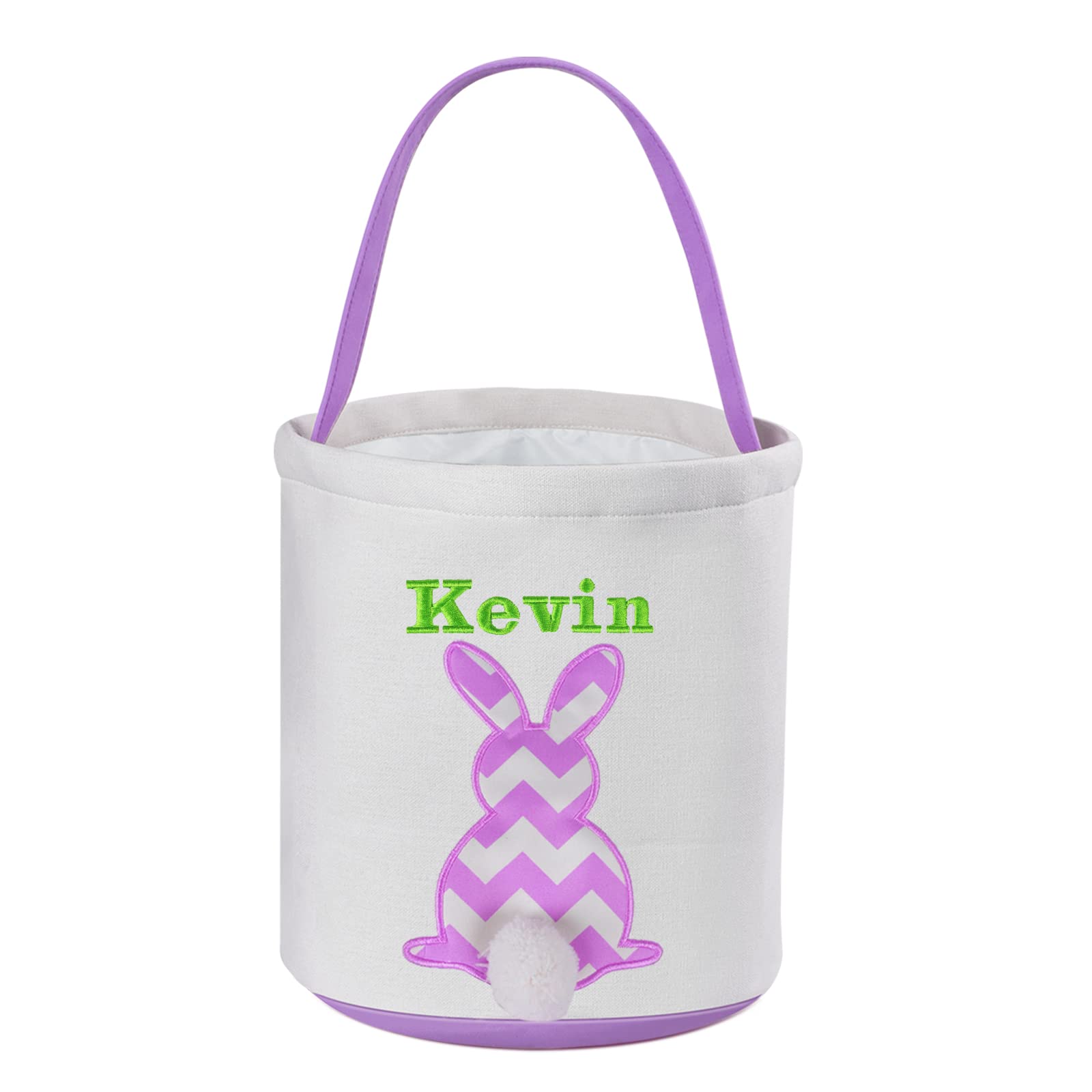 Jocidea Personalized Easter Basket for Kids - Custom Easter Gifts with Easter Eggs & Toys - Perfect for Easter Egg Hunts & Basket Stuffers (Purple) - Great for Toddlers & Children's Easter Celebrations