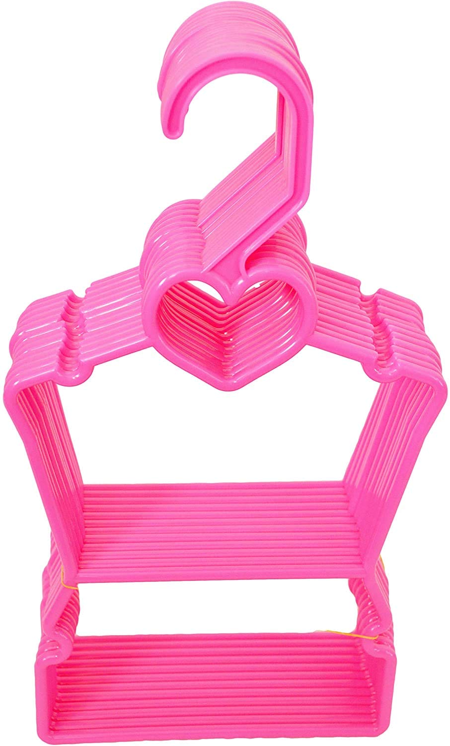 My Brittany's Heart Hangers for 18 Inch Doll Clothes - Durable Plastic Doll Clothes Hangers with Heart Design - Perfect for American Girl Dolls, Barbie & 18