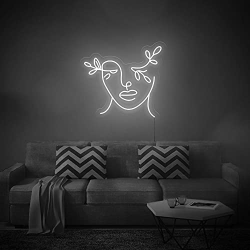 24x22 Inch Vivid LED Neon Sign - New Mother Nature Face Beer Wall Decor Light, Super Bright & Cute for Home Bar, Game Room, or Bedroom Lighting
