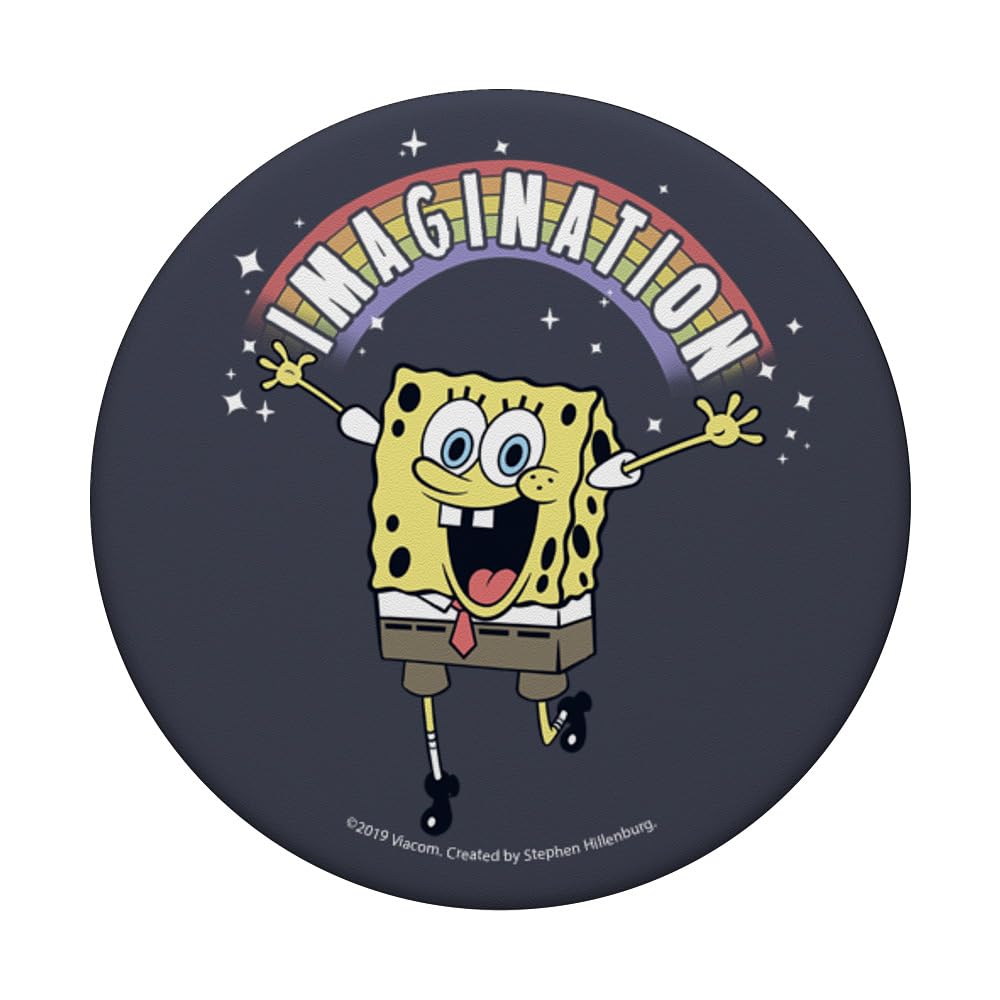 SpongeBob SquarePants Rainbow PopSockets Phone Grip - Expandable Stand for iPhone, Samsung & Smartphones - Perfect for Watching Videos, Gaming & Taking Selfies