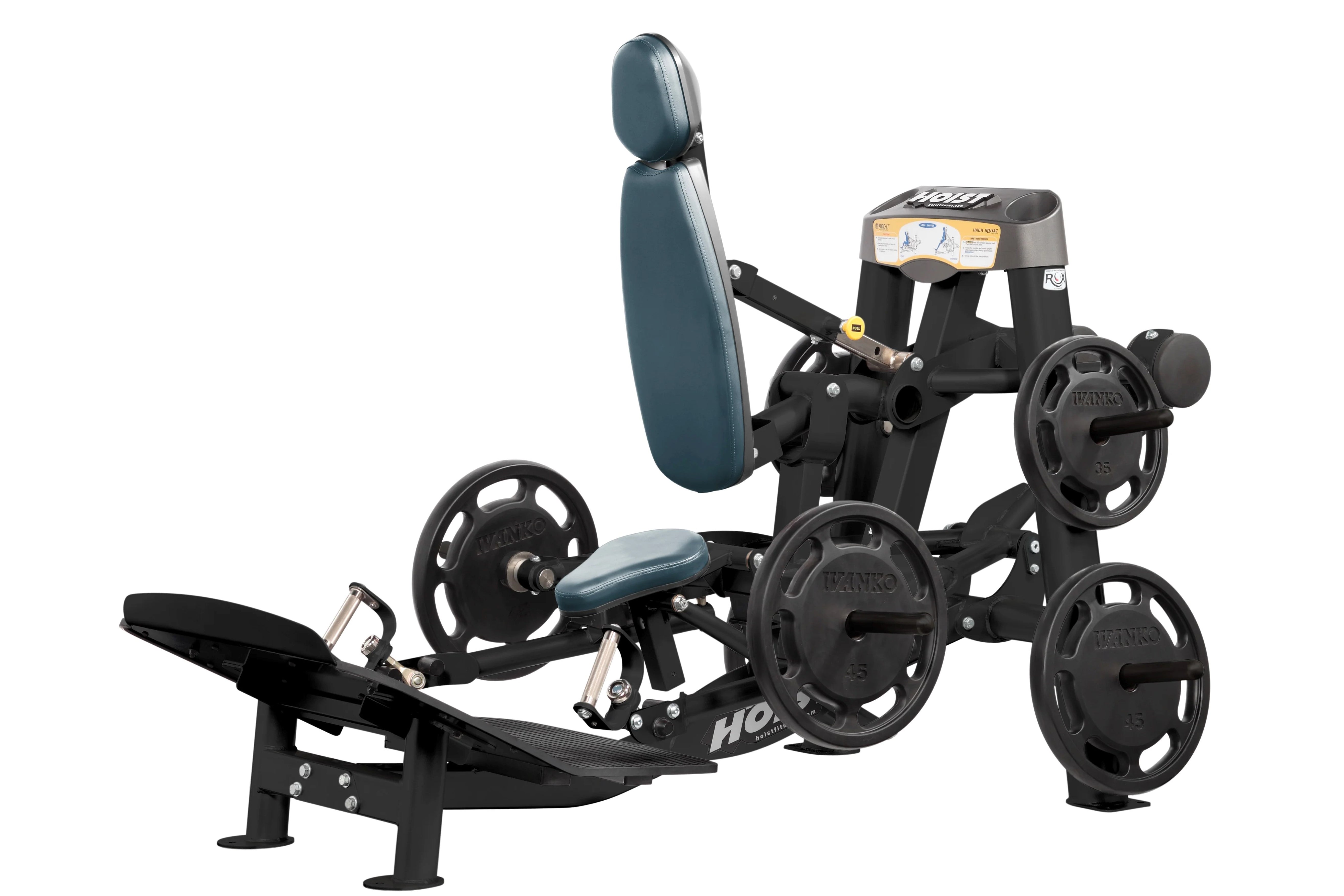 Hoist ROC IT Hack Squat Dead Lift Shrug Machine (RPL 5356) - Professional Gym Equipment for Leg & Back Workouts - Perfect for Home & Commercial Fitness Centers