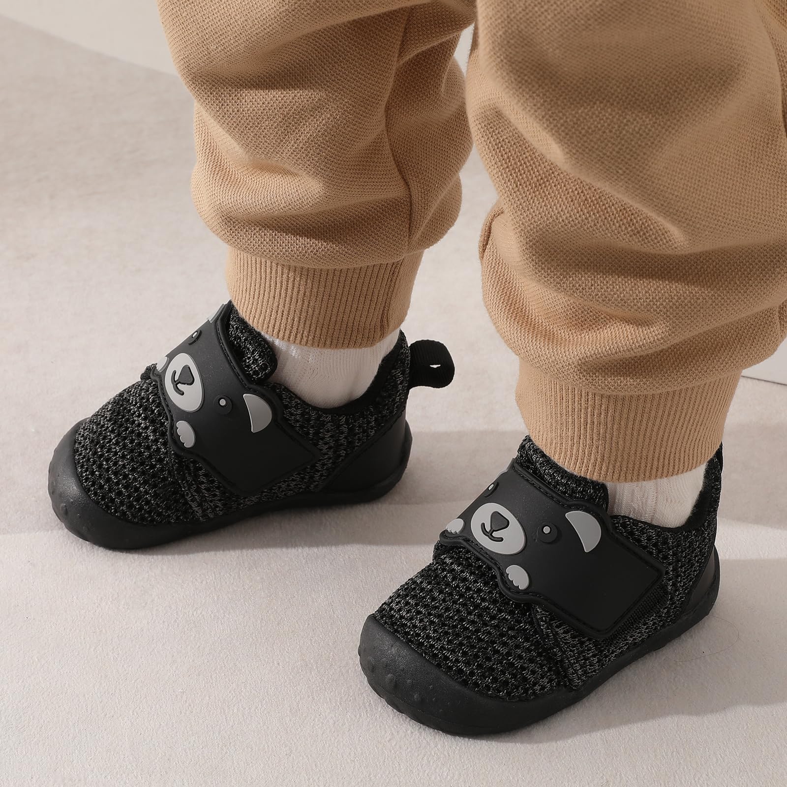 FEETCITY Baby Walking Shoes - Wide Fit Infant Sneakers for Boys & Girls | Breathable Barefoot Toddler Shoes | Slip-On Crib Shoes for First Steps & Playtime